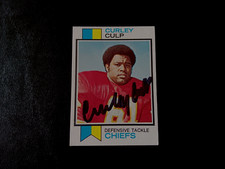Curley Culp Autographed 1973 Topps Football HOF Rookie KC Chiefs Card #167 Auto