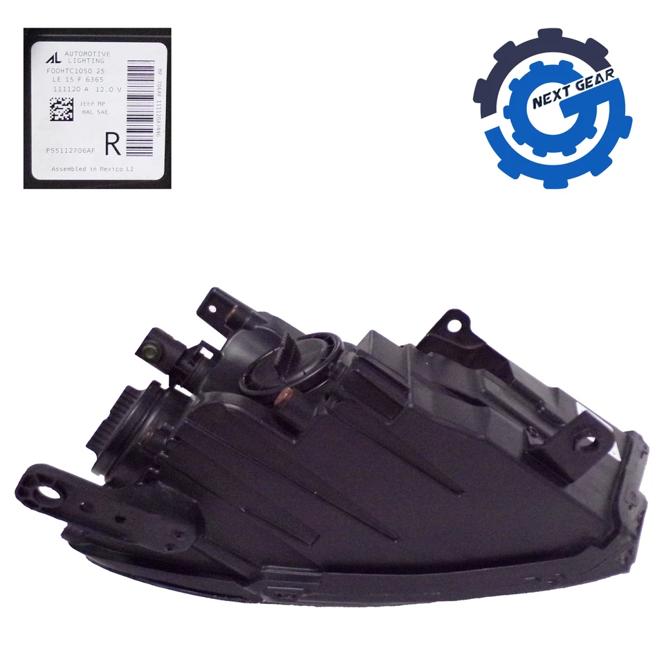 New OEM Mopar Headlight Assembly for 2017-2021 Jeep Compass 55112706AF - Image 2 of 4