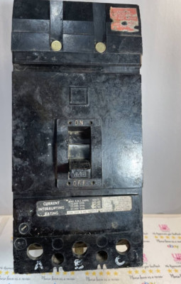 Square D KH36125 3 Pole 125 Amp 600 Vac I-Line Circuit Breaker Chip