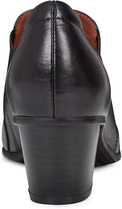 Zapatos de vestir Cobb Hill Winny para mujer sin cordones de cuero negro tacón de 2" Foto 4 de 4