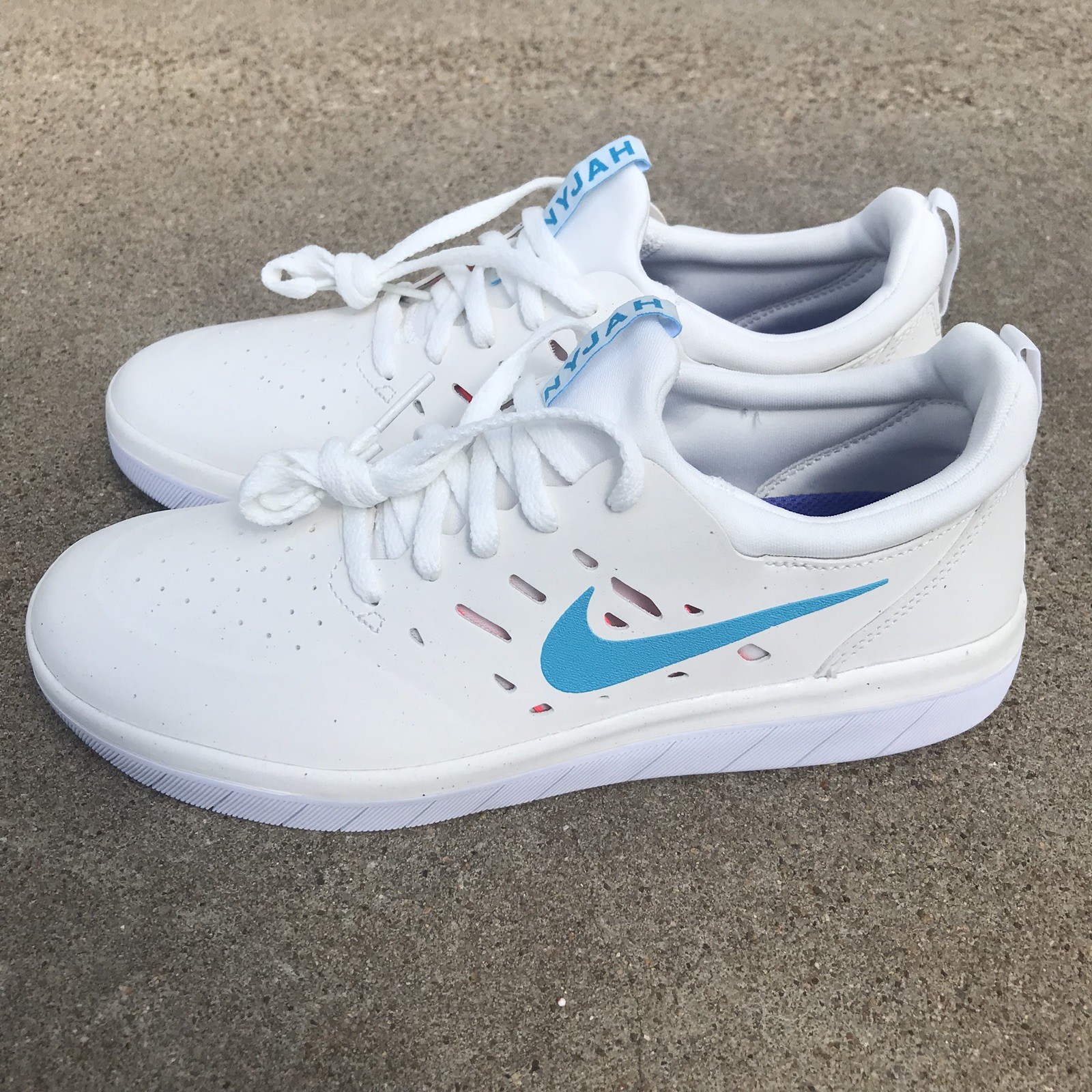 nike sb nyjah summit white light blue fury