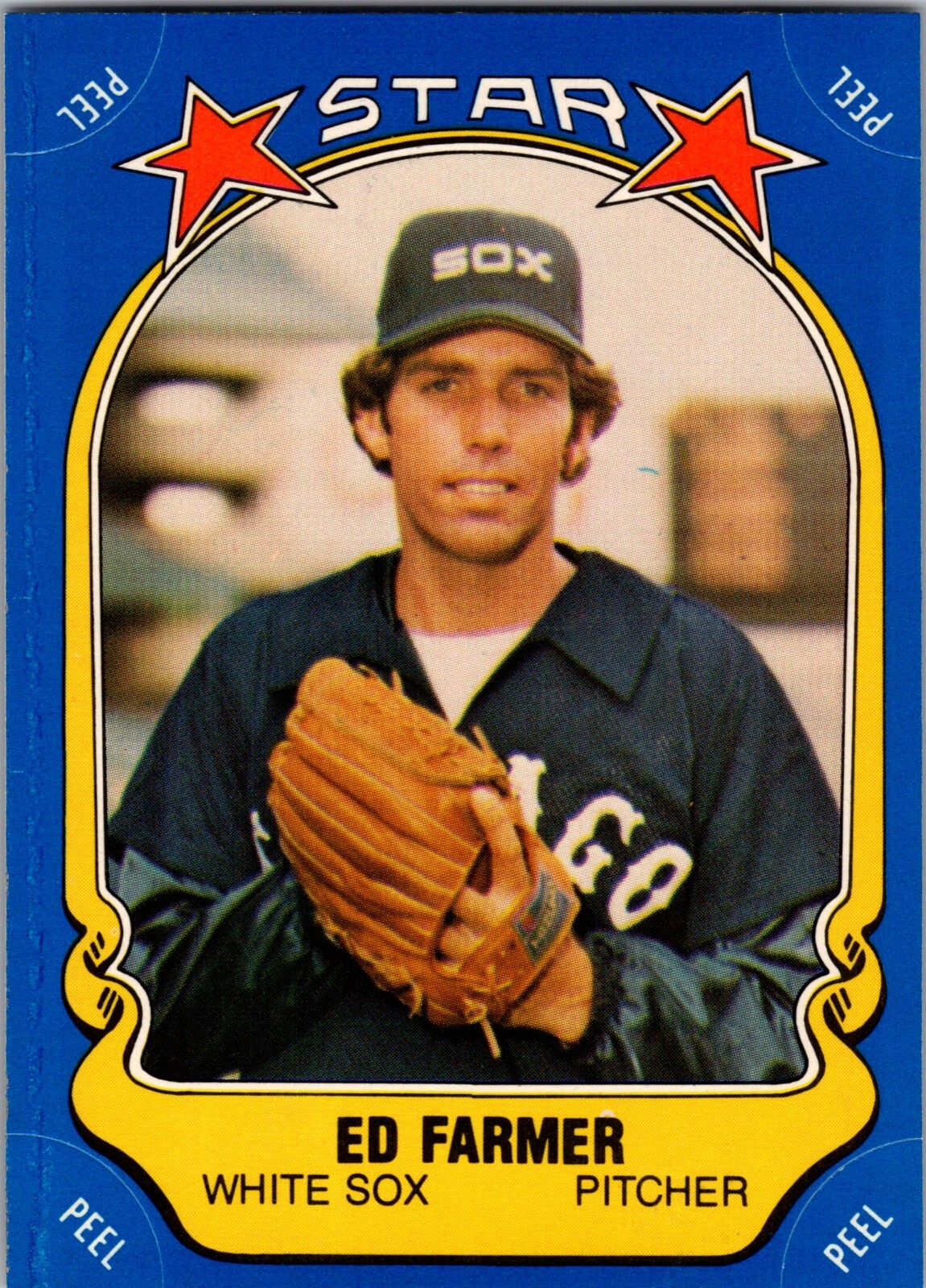 1981 Fleer Ed Farmer Star Sticker #114 - Chicago White Sox 