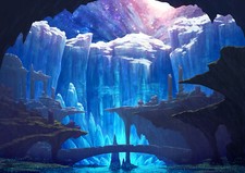 Anime landscape fantasy Playmat Gaming Mat Desk