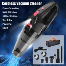 45000RPM Cordless Handheld Vacuum Cleaner Dust Buster Charging LED For Car Home