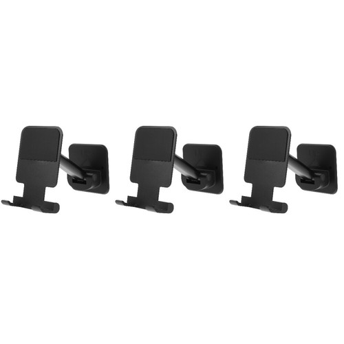 Set of 3 Adhesive Bracket Man Portable Phone Stand Cell Wall Mount - 第 7/12 張圖片