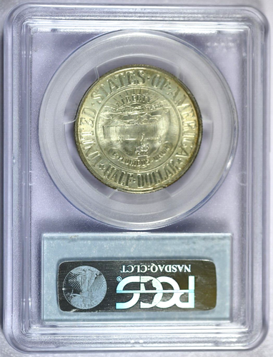 1936 PCGS MS65 York Classic Silver Commemorative Half Dollar-Green CAC Label - Picture 2 of 2