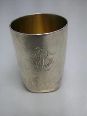 KA892-925er Silber 1 Becher Höhe 4,5 Innen d.m 3,2 cm Gewicht 24,9 Gramm - Bild 1 von 4