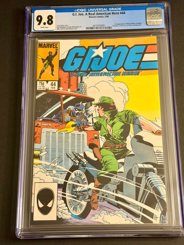 G.I. Joe #44 CGC 9.8 1986 Hama 1st Heavy Metal Airtight Bazooka Crank-Case