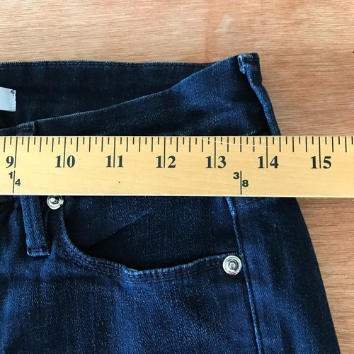 Good American Good Legs Jeans Damen 6/28 Blau Mid Rise Stretch Dark Wash Preppy - Bild 10 von 13