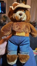 Vintage 1985 Smokey Bear 12  Plush Official Smokey Forest Ranger 