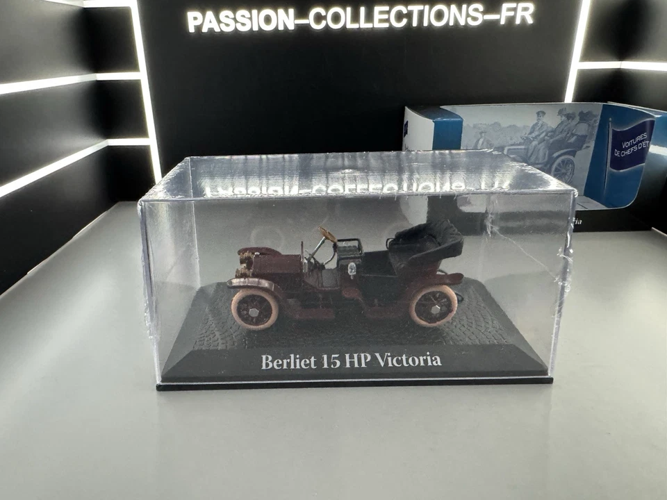 1/43 Atlas Berliet 15 HP Victoria Avant Guerre 1913 Raymond Poincaré (i) - Photo 2/4