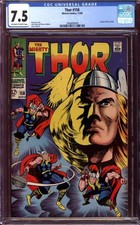 THOR #158 CGC 7.5 OW/WH PAGES // MARVEL COMICS 1968