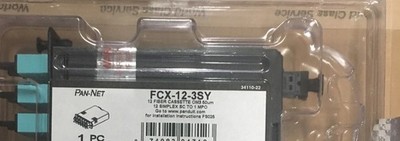 Panduit FCX-12-3SY 12 Fiber Optic Cassette Simplex Adapters