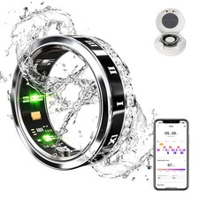 Waterproof Monitor, Fitness Smart Ring Health Tracker for Heart Rate