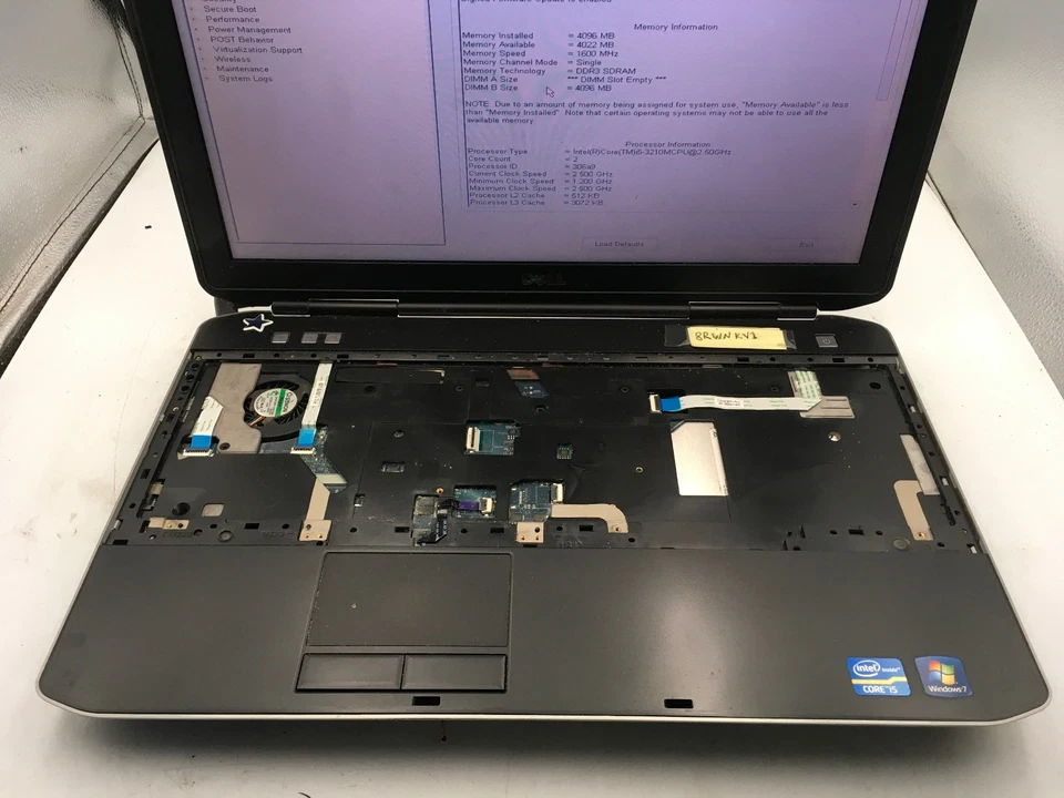 DELL LATITUDE E5530 - BOOTS TO BIOS - INTEL I5 3210M - 4GB RAM - READ DESC - BB - Image 3 of 4