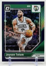 Jayson Tatum 2024-25 Panini Donruss Optic #70 Purple Prizm