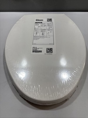 Kohler Grip-Tight Brevia Elongated Toilet Seat Quiet-Close 20110-0 New
