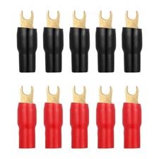 Spade Terminals Connectors: 10Pcs Spade Connector 4GA Gauge Strip Terminal Fo...