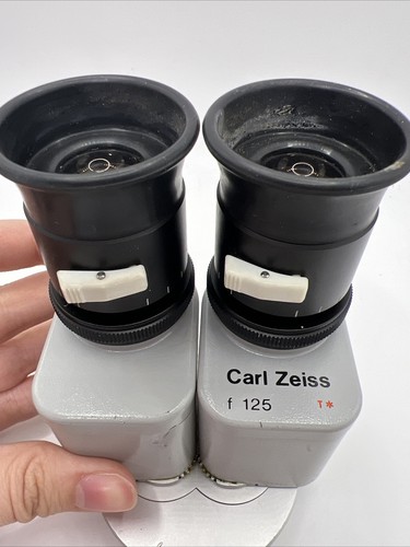 Carl Zeiss f=125 Straight Surgical Microscope Binocular Head with Eyepiece - Picture 3 of 10