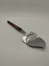Vintage Cheese Knife - Cut Slice Serve - Wood Handle Stainless Blade JAPAN 