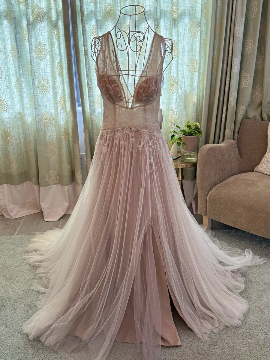 Watters Lace V Neck Wedding Dresses for sale