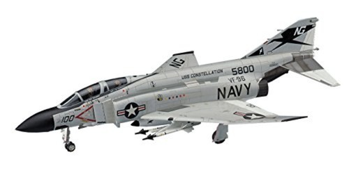 Hasegawa 1/48 US Navy F-4J Phantom II w / one-piece canopy plastic model Kit NEW