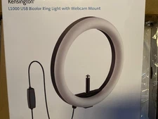 Kensington L1000 K87653WW USB  Bicolor Ring Light with Webcam Mount for video