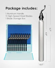 Deburring Tool with 11Pcs High Speed Steel Rotary Blades 3D Printer Accessories