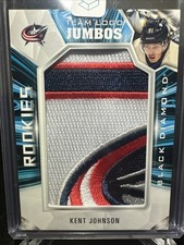 ROOKIE TEAM LOGO JUMBOS Kent Johnson 2022-23 BLACK DIAMOND STANLEY CUP SALE 1