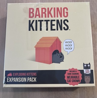 Exploding Kittens Expansion Pack - Barking Kittens Card Game NEW FACTORY SEALED