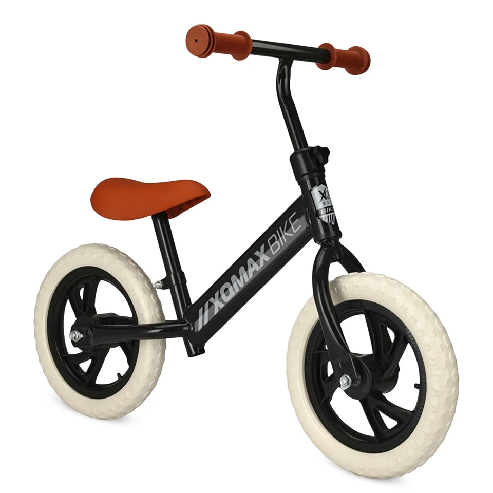 Kinder Lauf Lern Rad 12 Zoll ab 1 Jahr - schwarz - Balance Bike höhenverstellbar