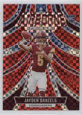 2024 Panini Rookies & Stars Airborne Red Plaid Jayden Daniels #A-JDS 1o25