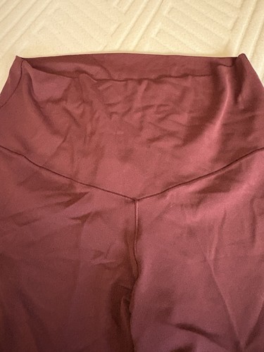 Aerie Offline Real Me Hi Rise 7/8 Ankle Leggings Burgundy Größe Large - Bild 2 von 3