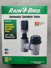 New Rain Bird Automatic Anti Siphon Sprinkler Valve Apas-075 Nib 34 Pipe Nos New Rain Bird Automatic Anti Siphon Sprinkler Valve Apas-075 Nib 34 Pipe Nos