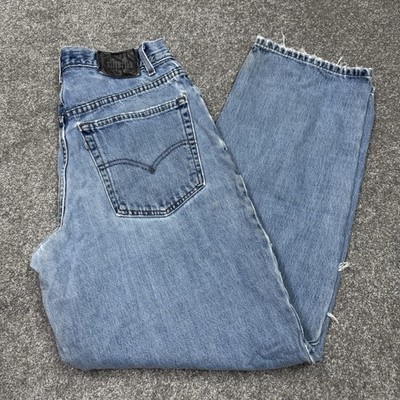 Vintage Levis Silvertab Jeans Men 33 32 Denim Pants Baggy Wide Y2K Skate USA