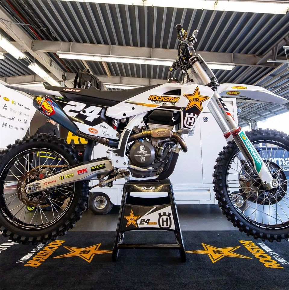 Mat For Husqvarna Anti-slip Motorcycle Workshop Showroom Garage Floor Carpet - Imagem 4 de 4