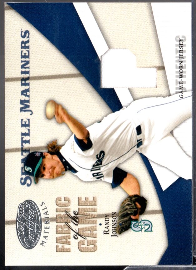 Randy Johnson 2004 Leaf Certified Materials Fabric of the Game Position #/100