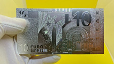 BILLETE DE 10 EUROS PLATA 99,9 % PURE SILVER - Acabado en PLATA - OFERTA