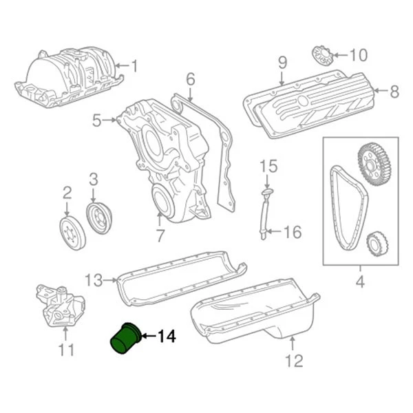 For Dodge Ram 1500 1997-2007 Mopar 05281090AB Engine Oil Filter Foto 4 de 4