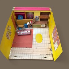 1962 Mattel Barbie Dream House #816 Cardboard w/ Furniture