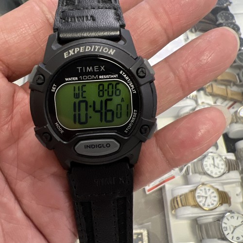 Timex Expedition Men's 41mm Black Leather Fabric Strap Sport Watch 🔥TW4B25200💰 - Picture 2 of 14