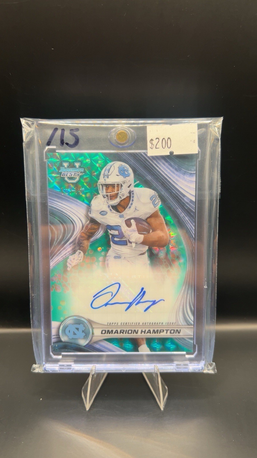 2024 Bowman Best U Omarion Hampton Teal Refractor "Best of 2024 Auto" #13/15