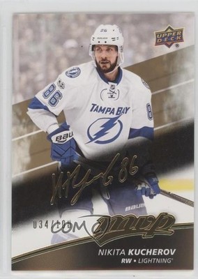 2017-18 Upper Deck MVP Gold Script 34/100 Nikita Kucherov #185 4vy
