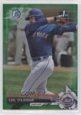 2017 Bowman Draft Chrome Green Refractor 9/99 Carl Stajduhar #BDC-179 0kz8