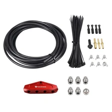 Universal 4 Port Differential Breather Kit with Waterproof Ventilation Valve