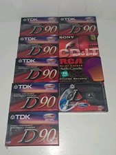 New 9 Various Sealed Cassette Tapes - Sony CD-IT 120 - TDK D90  60 - RCA RC90