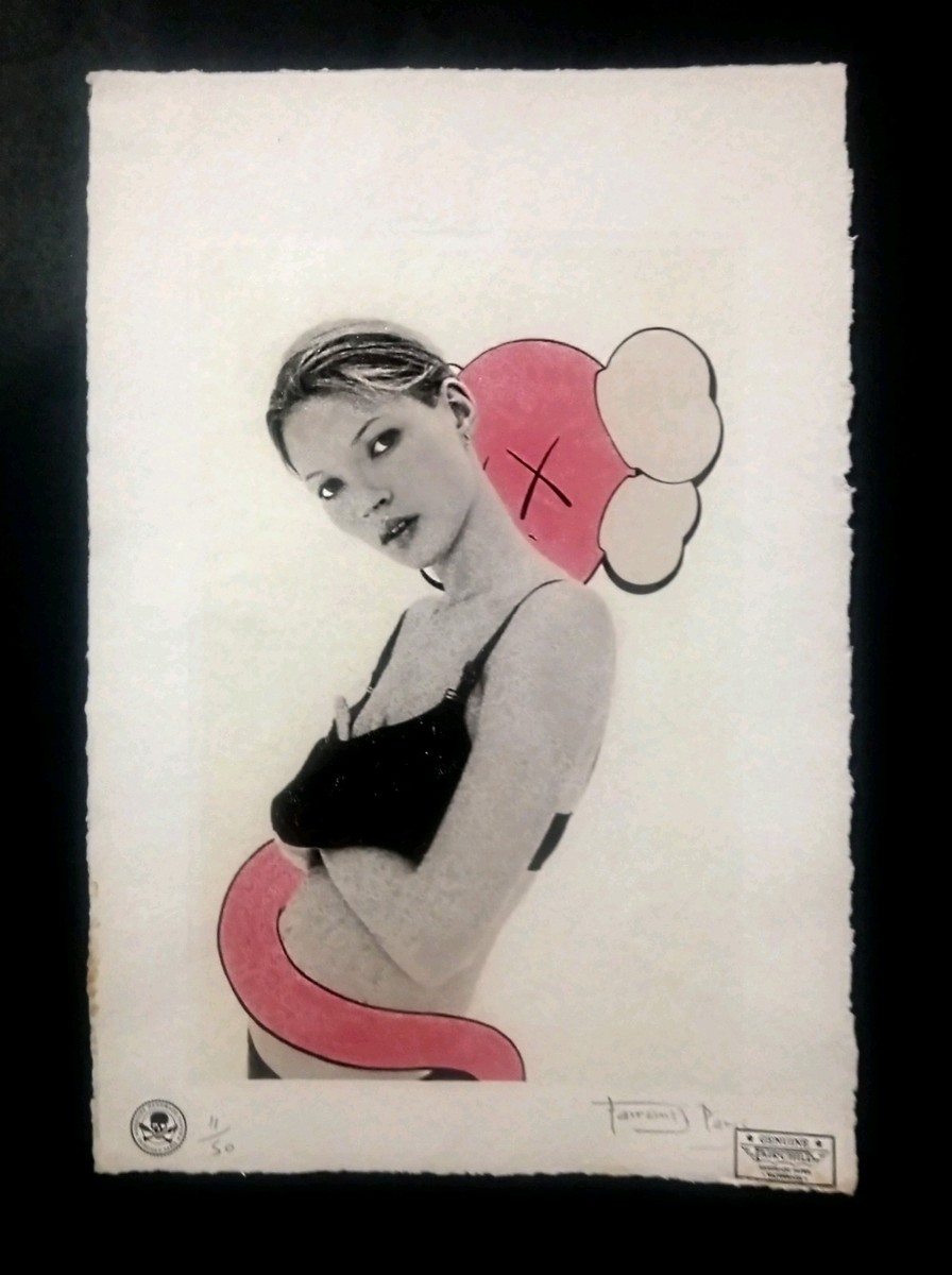 Kate Moss, Kaws, David Sims, Limited Edition 22'x 15'x Signed
