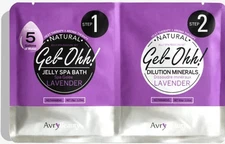 AVRY BEAUTY GEL-OHH Jelly Spa Set -1 & 2 Step, LAVENDER, 2 SETS
