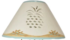 LENOX BRITISH COLONIAL COLLECTION CANDLE LAMP TROPICAL ISLAND Replacement SHADE