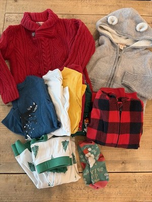 Lot Of Boys Size 5 Winter Christmas Jcrew Old Navy Children s Place Cat & Jack